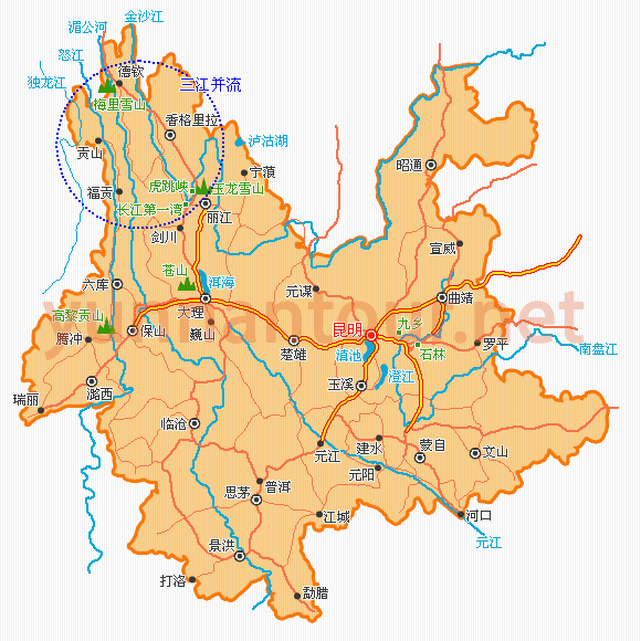 云南地图